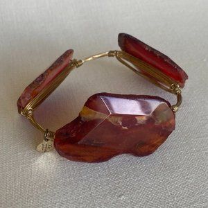 Bourbon & Bowties Deep Red Large Stone Bracelet